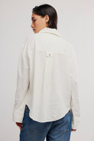 Linen Laurel Top / Clean Ivory