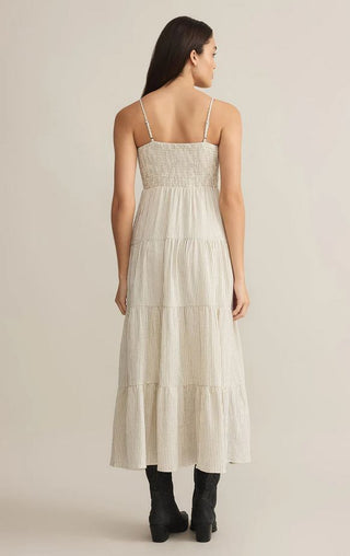 Balos Striped Maxi Dress / Natural