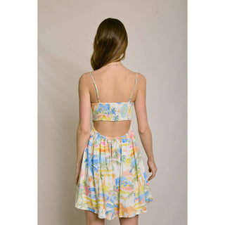 Summer Somewhere Cutout Detail Mini Dress