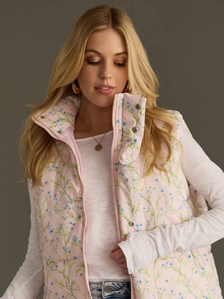 Floral Vest / Light Pink