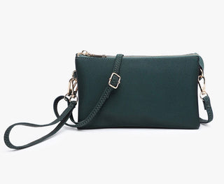 Riley Crossbody Wristlet / Dark Emerald