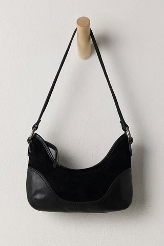 Sindy Leather Shoulder Bag / Black
