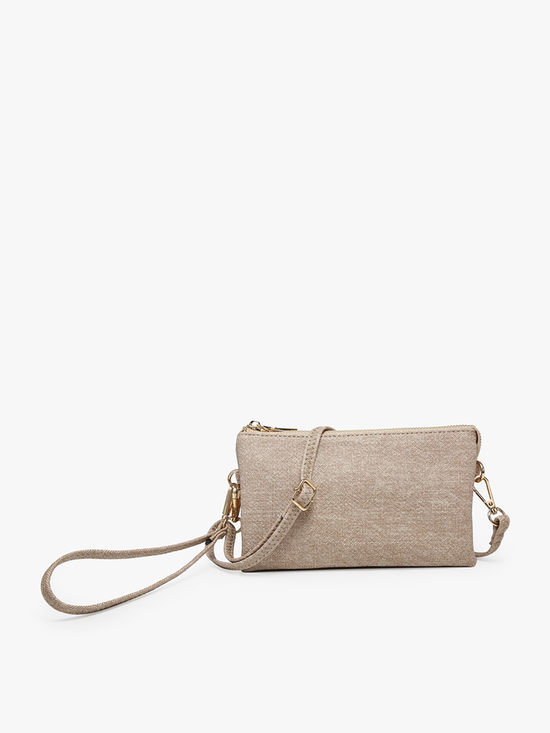 Riley Crossbody Wristlet Almond