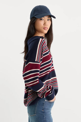 The Oversized Rugby Sweater / Multi Stripe