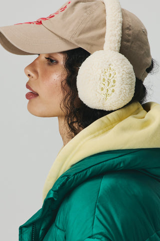 Double Diamond Ear Warmer / Winter White