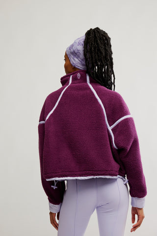 Mountain High 1/2 Zip Up / Black Cherry Combo