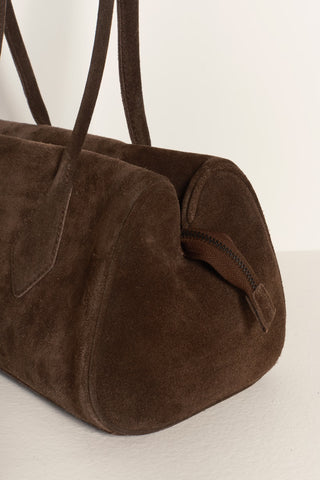 Sierra Suede Shoulder Bag / Chocolate