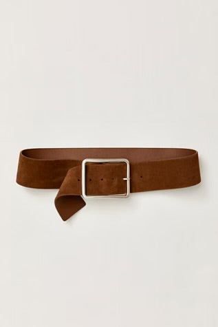 Suede Hex Hip Belt / Coconut Shell