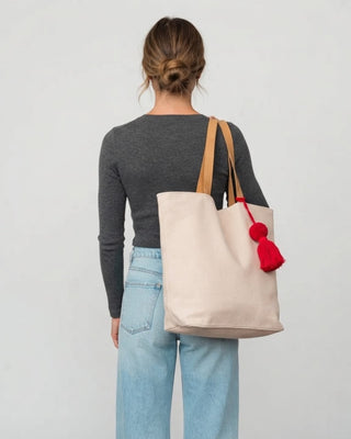 Christmas Village Tote / Pink