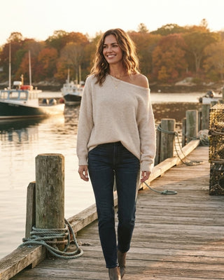 Bailey Boat Neck Pullover / Oatmeal