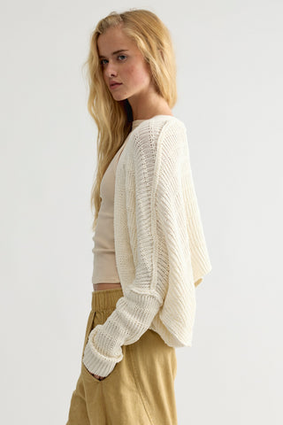 Short Story Cardigan / Gardenia