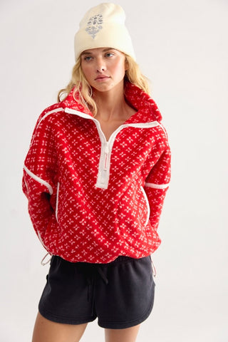 Printed Mountain High 1/2 Candy Apple Birdseye