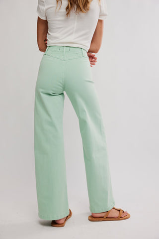 Libre Wide Leg / Cameo Green