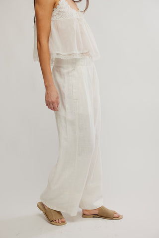 Days End Linen Pull On / Clean Ivory