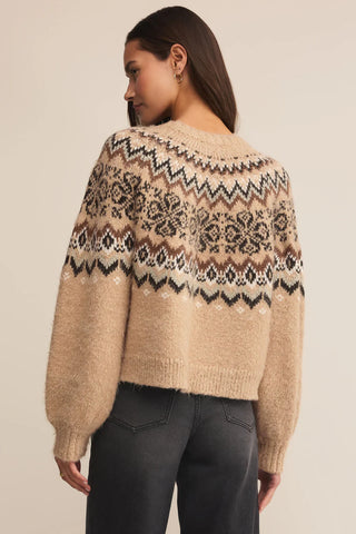 Kenaby Fair Isle Sweater / Oatmeal Heather