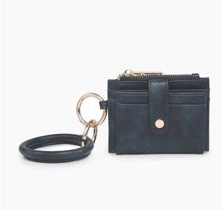 Sammie Mini Snap Wallet w / Bangle / Navy