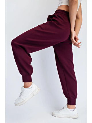 Modal Scuba Jogger Pants / Dark Cherry