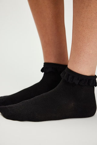Beloved Waffle Knit Ankle / Black