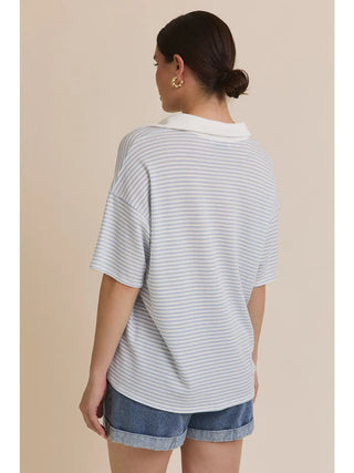 Short Sleeve Boxy Polo Shirt