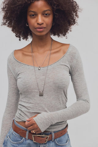 Siren Long Sleeve / Heather Grey