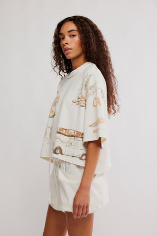 Mountain View Graphic Tee / Ivory Combo