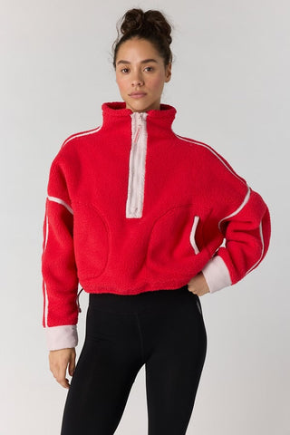 Mountain High 1/2 Zip / Candy Apple W/ Pearl
