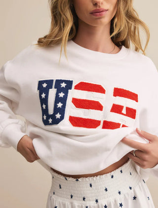 Oversized USA Sweatshirt
