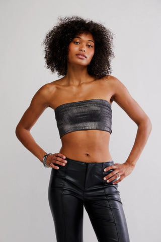 Amelia Foil Bandeau / Black Combo