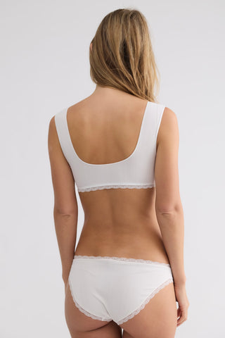 Hometown Micro Rib Bikini / Clean Ivory
