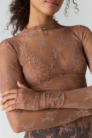 Lady Lux Layering Top / Chocolate Malt