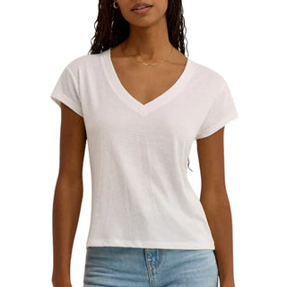 Modern V-Neck Tee / White