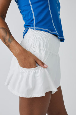 Get Your Flirt On Short / White