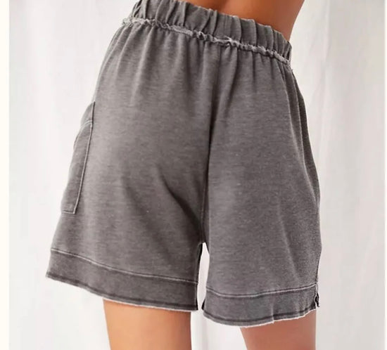 Cozy Girl Distressed Drawstring Shorts