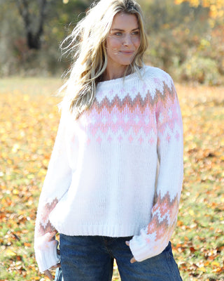 Jaxon Fair Isle Raglan Chunky / Snow Multi