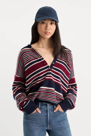The Oversized Rugby Sweater / Multi Stripe