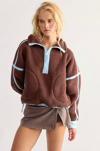Mountain High 1/2 Zip / Cocoa Aero