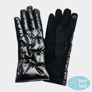 Puffer Smart Touch Gloves / Black