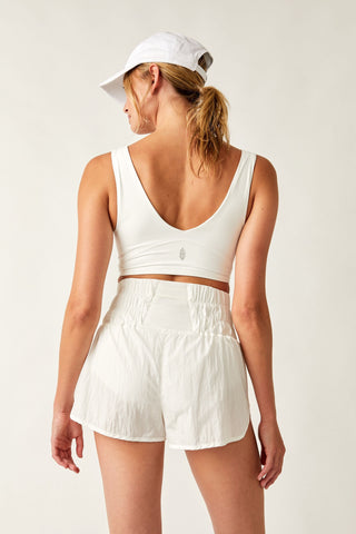 Never Better Crop Cami / White