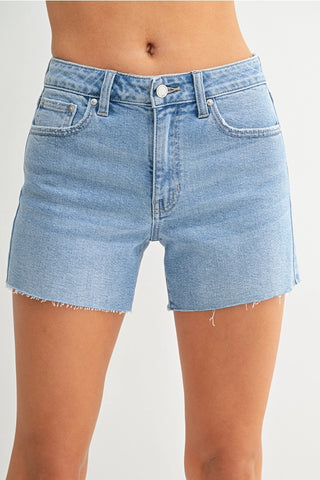 90’s Cut Off Short / Light Denim