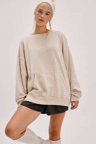 Slow It Down Pullover / Morning Oat