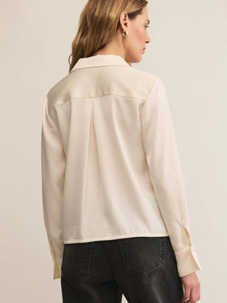 Ana Satin Top / Cloud