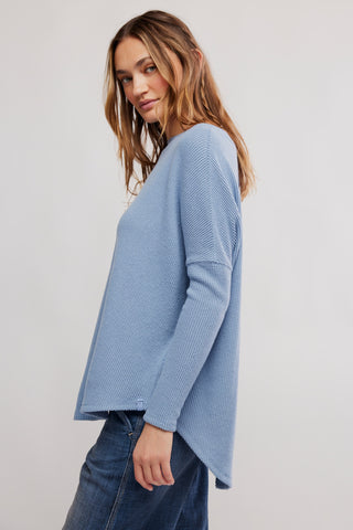Latte Blues Thermal Solid / Autumn Sky