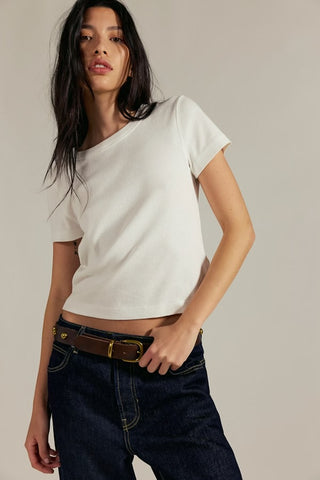 Atlas Crew Tee / Clean Ivory