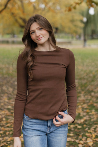 Ribbed Long Sleeve / Espresso