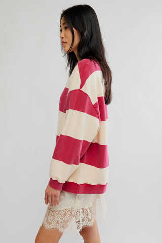 Classic Stripe Crew Wide / Cherry Combo Wide