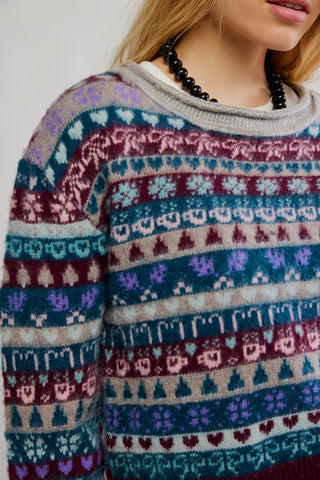 Favorite Things Sweater / Frosted Wine Combo