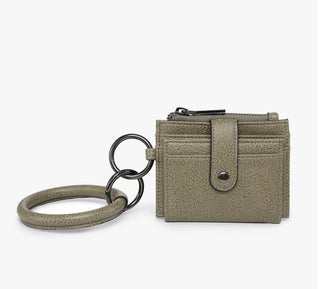 Sammie Mini Snap Wallet w / Bangle / Olive