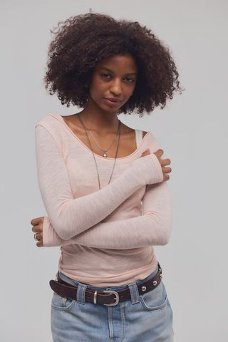 Siren Long Sleeve / Blushing Peony