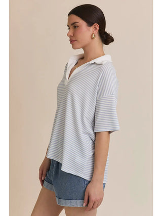 Short Sleeve Boxy Polo Shirt