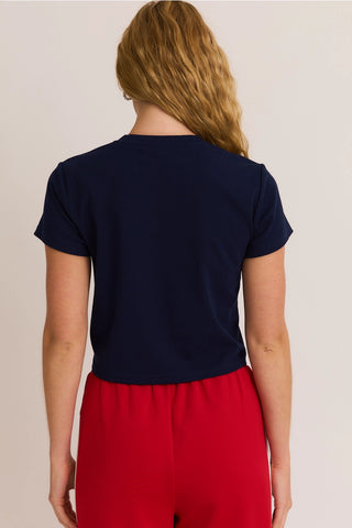 "Lobster"Graphic Short Sleeve Round Neck Baby Tee